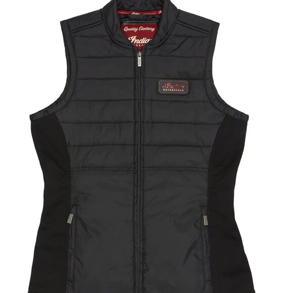 Indian Motorcycle Woman's Clayton Quilted Thro Vest Sz XS - Picture 1 of 11